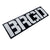 BRGD Logo Boat Carpet Decal - BLACK/WHITE