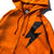 Bolt BRGD Zip Hoodie - Orange/Black - M