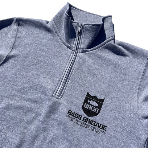 BRGD HALF ZIP SWEAT - GREY