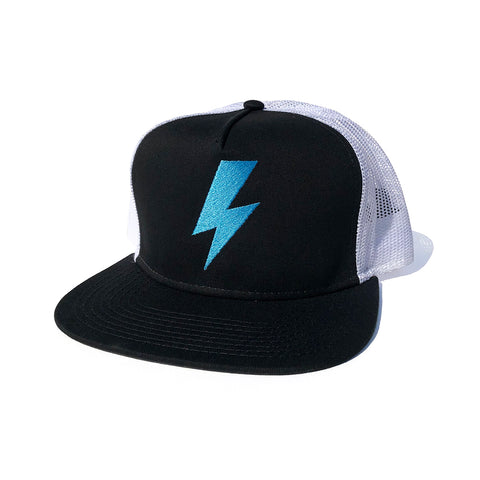 Bolt Trucker Hat - Black/Turquoise