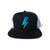 Bolt Trucker Hat - Black/Turquoise