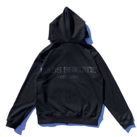 BRGD Wired Full Zip Hoodie - Black/Black - S