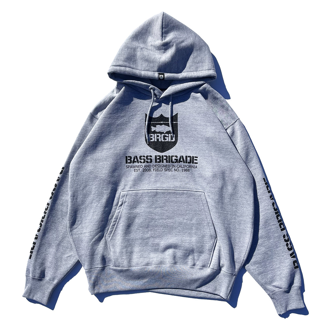 BRGD CLASSIC LOGO HOODIE - GREY