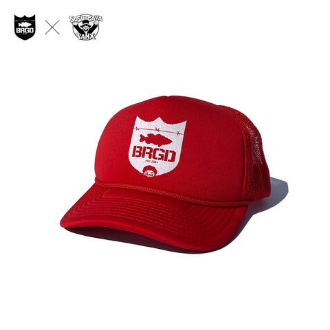 SOSHIGAYA PANX x BASS BRIGADE TRUCKER HAT - RED