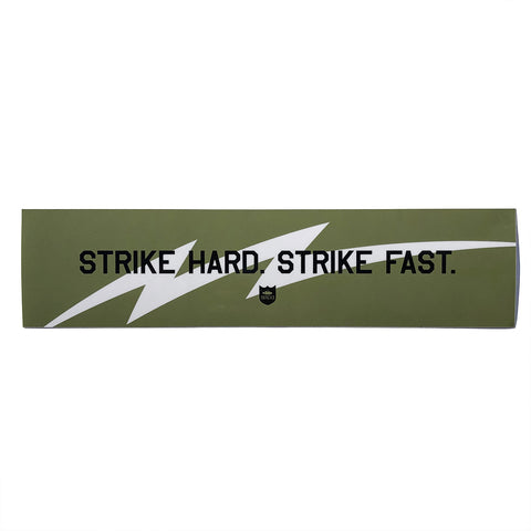 Strike Hard Strike Fast 8"×2.5" Sticker - Army